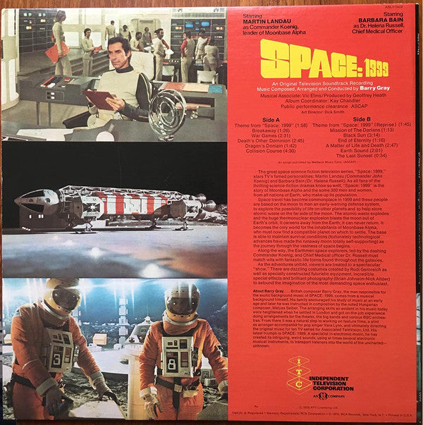 Barry Gray : Space: 1999 (An Original Television Soundtrack Recording) (LP, Album, Tan)