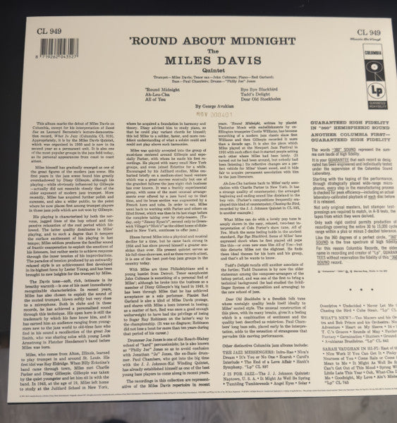 Miles Davis : 'Round About Midnight (LP, Album, Mono, Ltd, Num, RE, Cle)