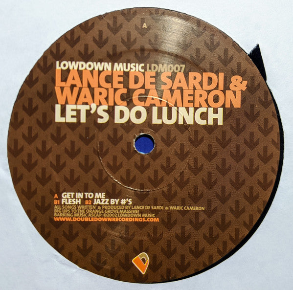 Lance DeSardi & Waric Cameron : Let's Do Lunch (12")