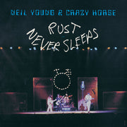 the album cover for Neil Young with Crazy Horse - Rust Never Sleeps [LP]