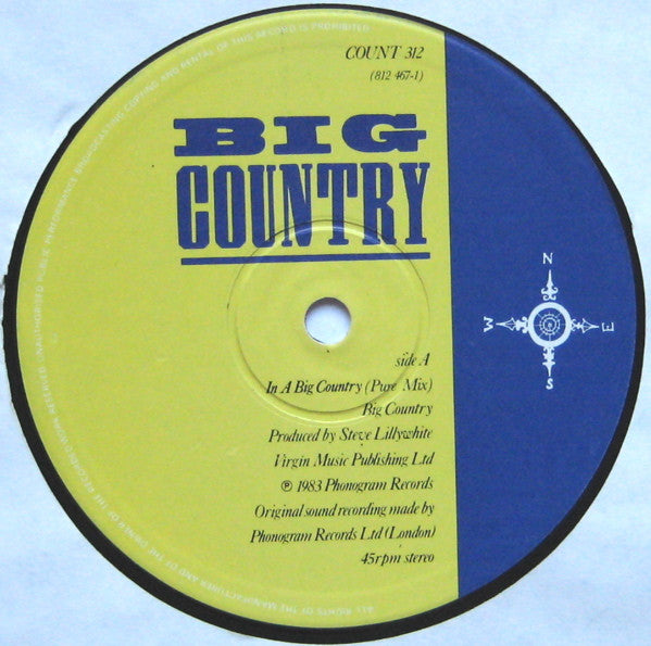Big Country : In A Big Country (12", Single)