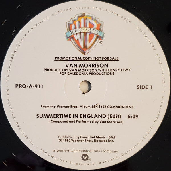 Van Morrison : Summertime In England / Haunts Of Ancient Peace (12", Promo)