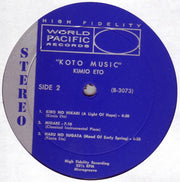 Kimio Eto : Koto Music (LP, Album)
