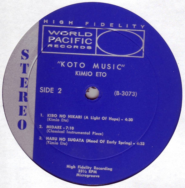 Kimio Eto : Koto Music (LP, Album)