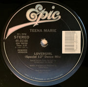 Teena Marie : Lovergirl B/W Lovergirl (Instrumental) (Special 12" Dance Mix) (Remixed Version) (12")