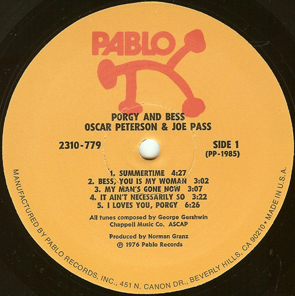 Buy Oscar Peterson And Joe Pass : Porgy & Bess (LP, Album) Online