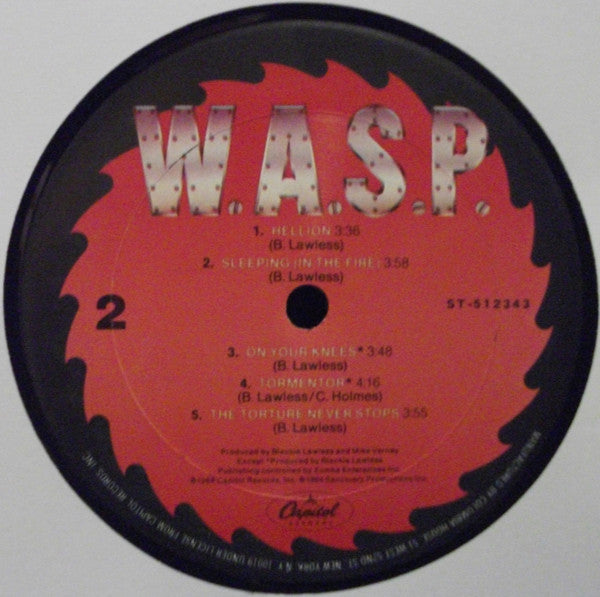 W.A.S.P. : W.A.S.P. (LP, Album, Club, Car)