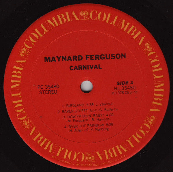 Maynard Ferguson : Carnival (LP, Album, Ter)