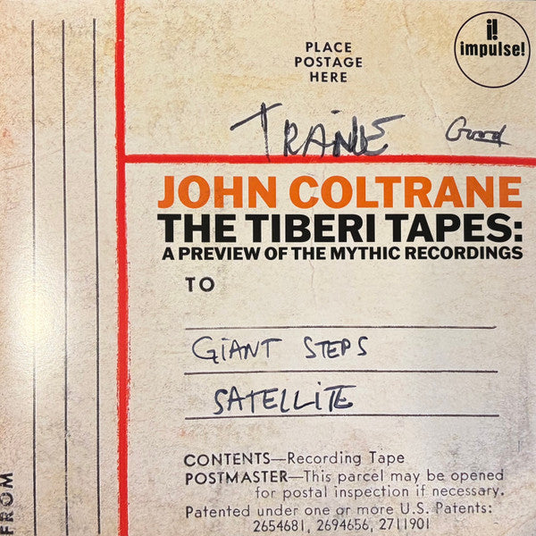 John Coltrane : The Tiberi Tapes: A Preview Of The Mythic Recordings (12", RSD, Mono)