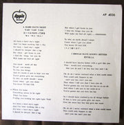 The Beatles : A Hard Day's Night (7", RE, ¥ 7)