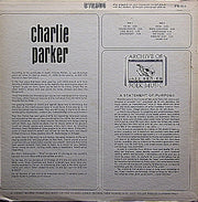 Charlie Parker : Charlie Parker (LP, Comp, RM)