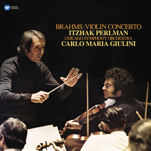 the album cover for Itzhak Perlman / Giulini,Carlo Maria - Brahms: Violin Concerto