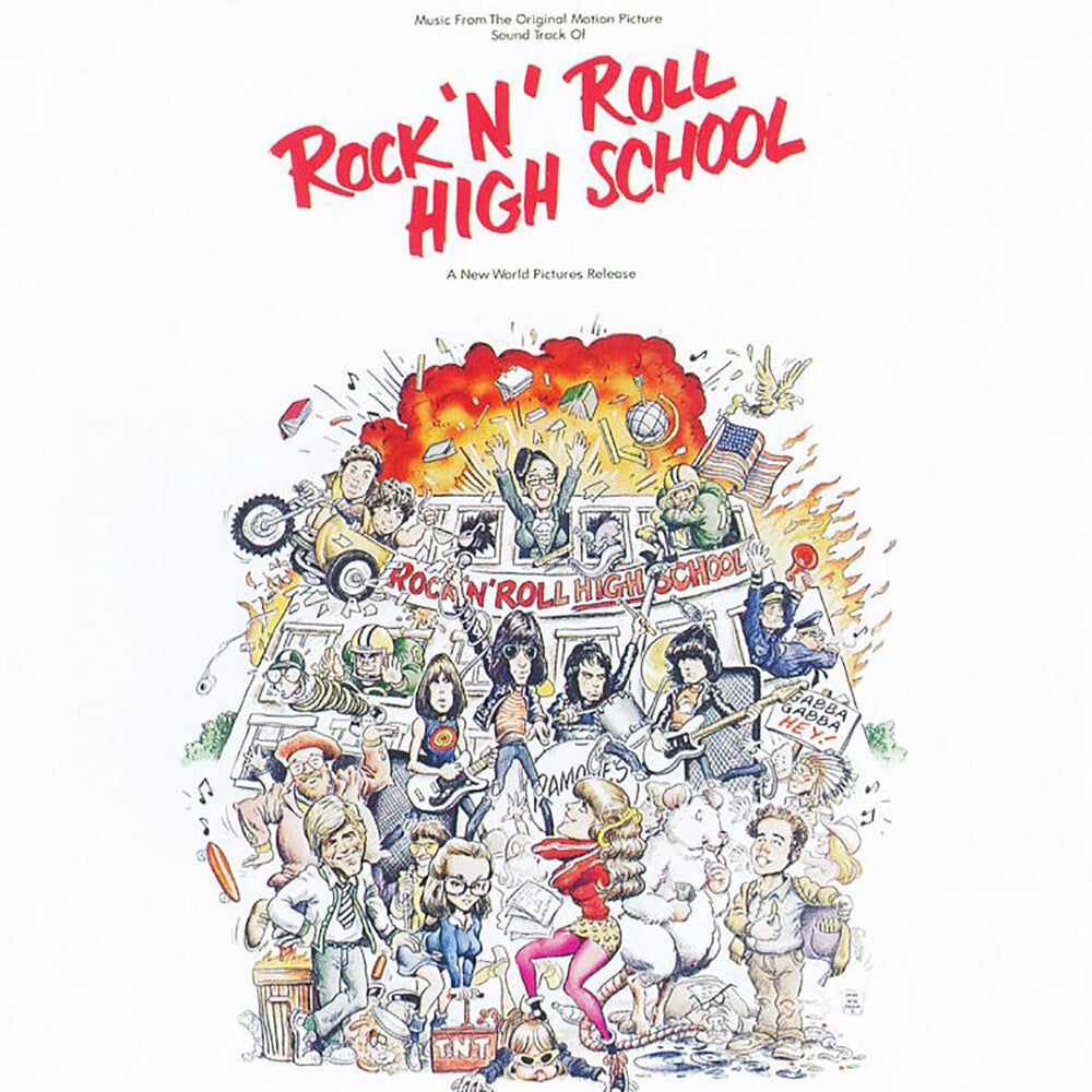 the album cover for Various Artists - Rock N Roll High School [Rocktober 2019 Tri-Color LP Soundtrack]