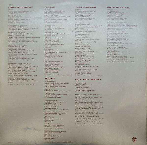 America (2) : History - America's Greatest Hits (LP, Comp, Pit)