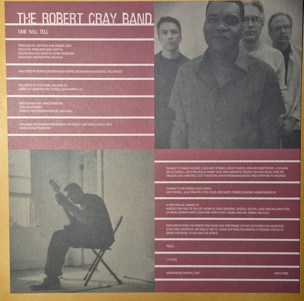 The Robert Cray Band : Time Will Tell (LP, Album, Ltd, Num, RE, Red)