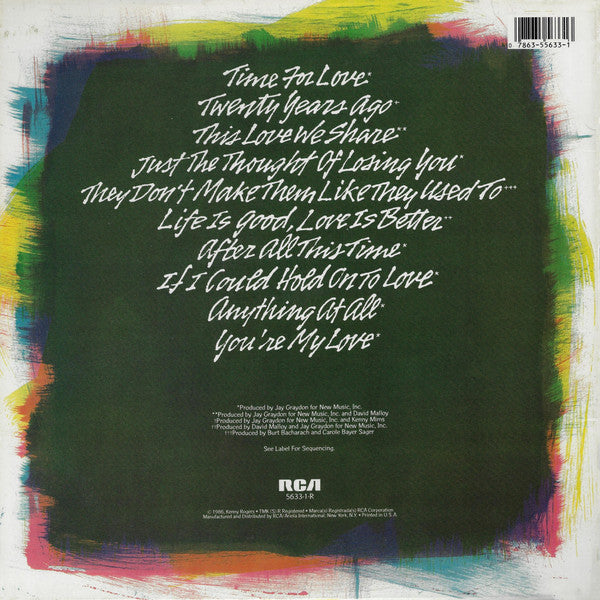 Kenny Rogers : They Don't Make Them Like They Used To (LP, Album, Ind)