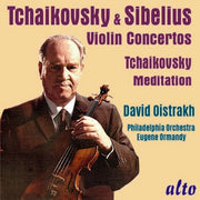 the album cover for David Oistrakh / Philadelphia Orchestra - Tchaikovsky & Sibelius Violin Concertos Meditation from Souvenir d'un
