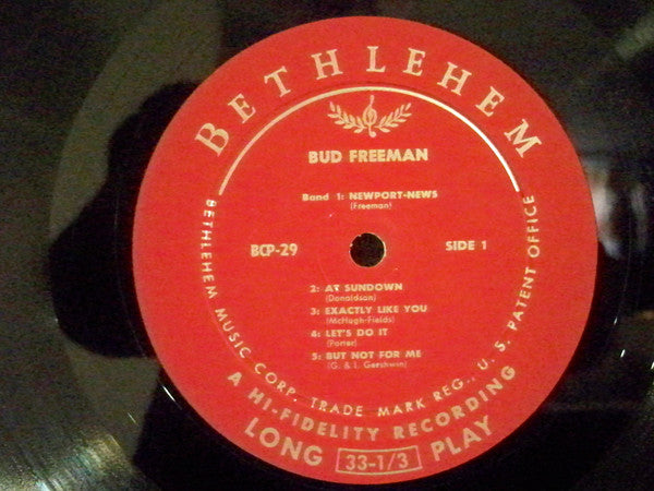 Bud Freeman : Bud Freeman (LP, Album, Mono)