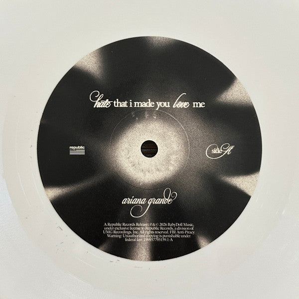 Ariana Grande : Hate That I Made You Love Me (7", Single, Ltd, Whi)