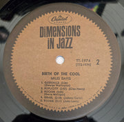 Miles Davis : Birth Of The Cool (LP, Comp, Mono, RE, Scr)