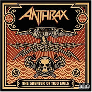 the album cover for Anthrax - Greater Of Two Evils [Import LP]
