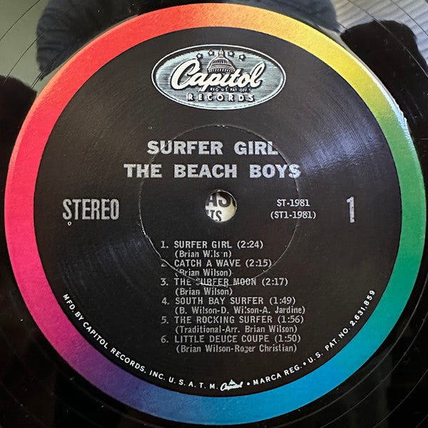The Beach Boys : Surfer Girl (LP, Album, Los)