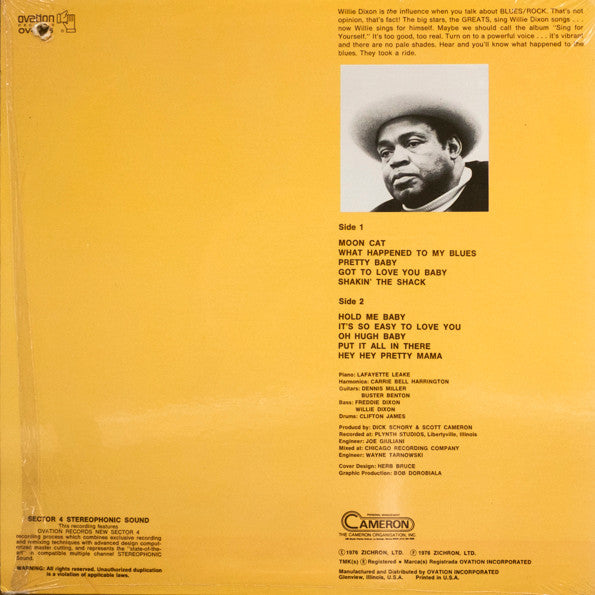 Willie Dixon : What Happened To My Blues (LP, Album, Quad)