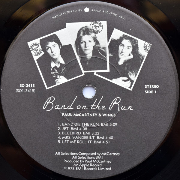 Wings (2) : Band On The Run (LP, Album, RE, Los)