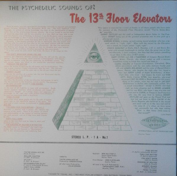 13th Floor Elevators : The Psychedelic Sounds Of The 13th Floor Elevators (LP, Album, RE)