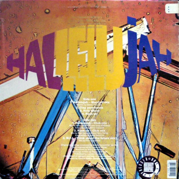 Happy Mondays : Hallelujah (12", EP, Promo)