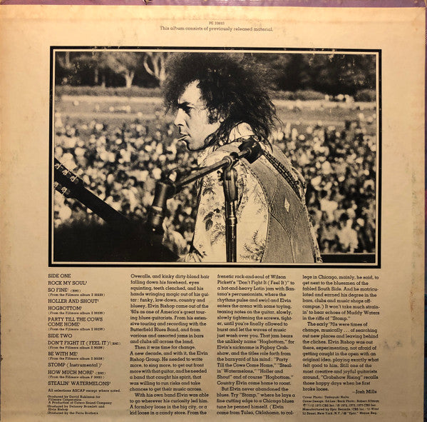 Elvin Bishop : The Best Of Elvin Bishop Crabshaw Rising (LP, Comp, Ter)