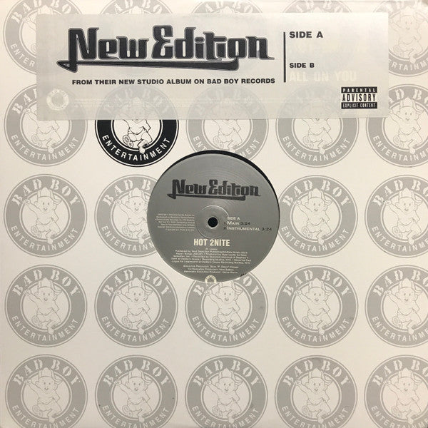 New Edition : Hot 2Nite / All On You (12", Promo)
