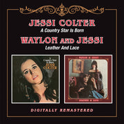 the album cover for Jessi Colter - Country Star Is Born / Leather & Lace