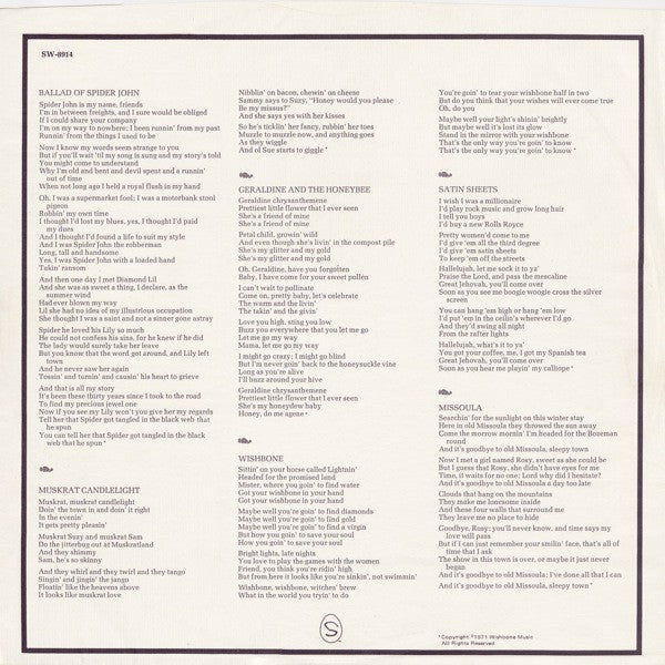 Willis Alan Ramsey : Willis Alan Ramsey (LP, Album, Los)