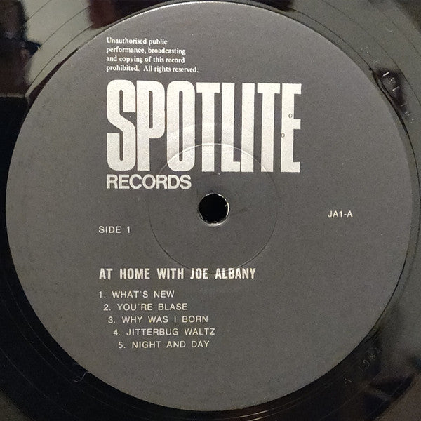 Joe Albany : At Home (LP, Album, Mono)