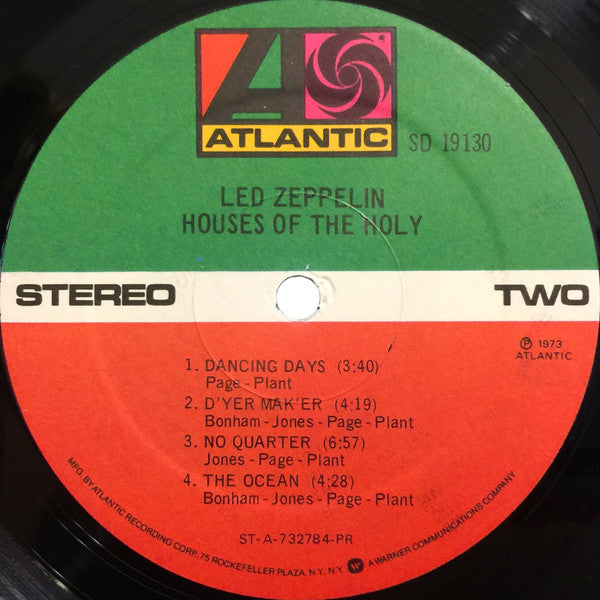 Led Zeppelin : Houses Of The Holy (LP, Album, RE, RM, PR )