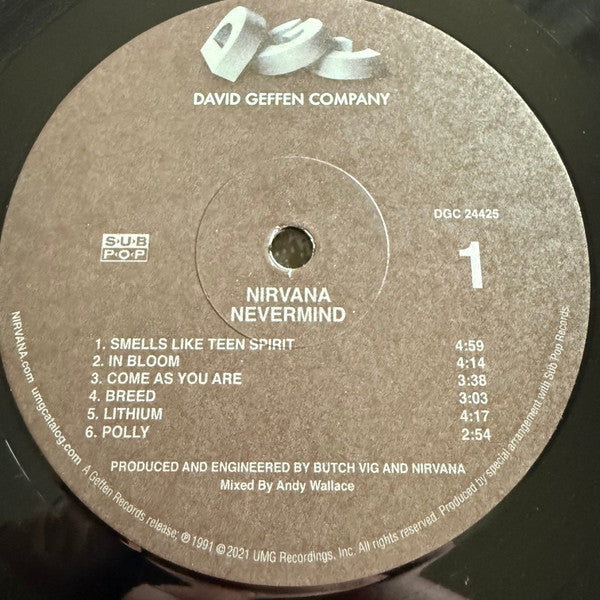 Nirvana : Nevermind (LP, Album, RE)