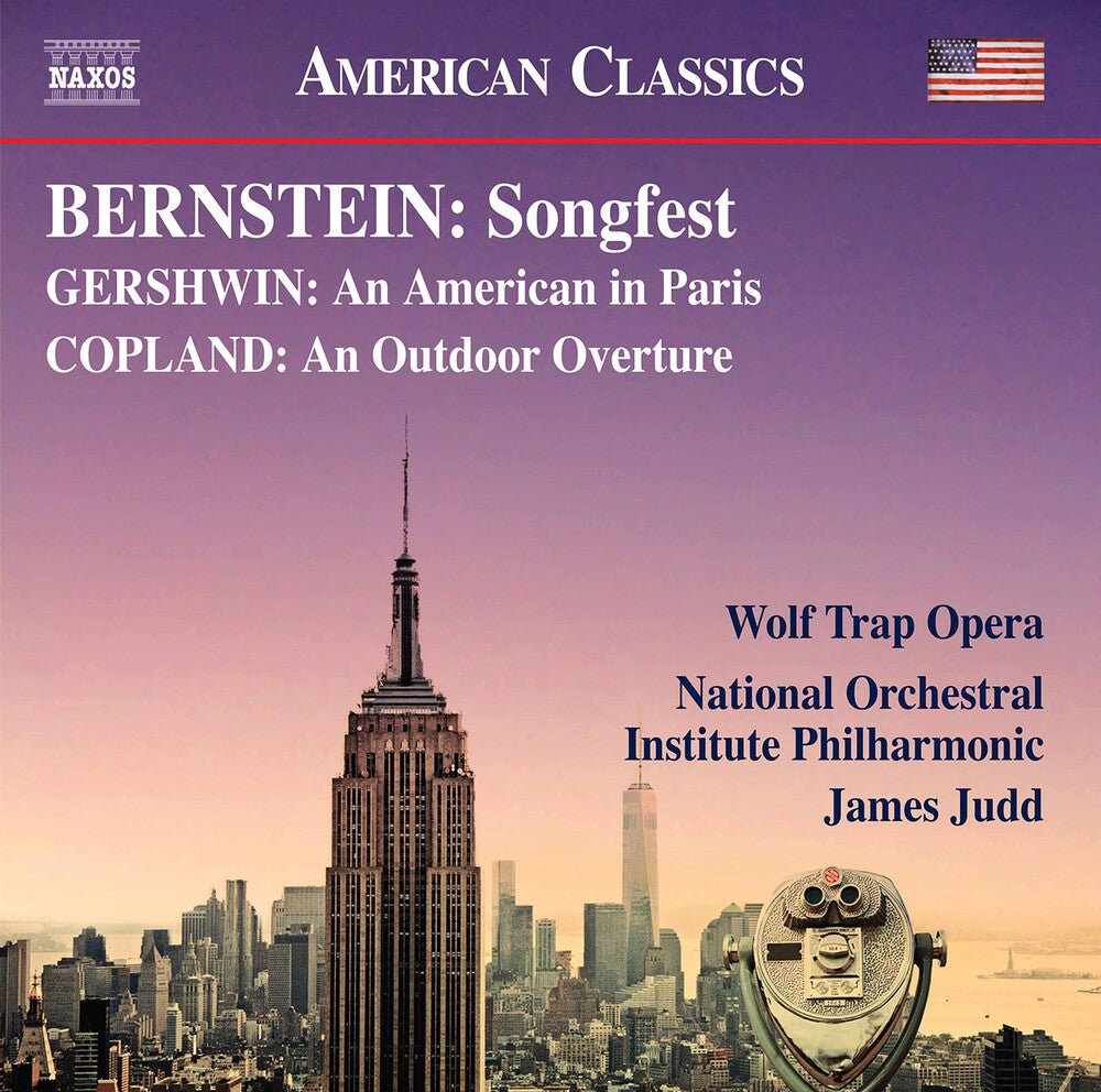 the album cover for Bernstein / Wolf Trap Opera - Songfest