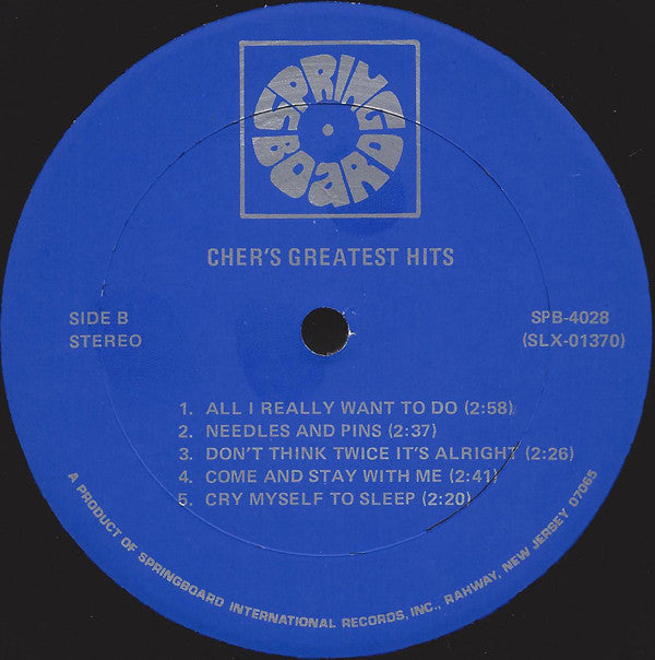 Cher : Cher's Greatest Hits (LP, Comp)