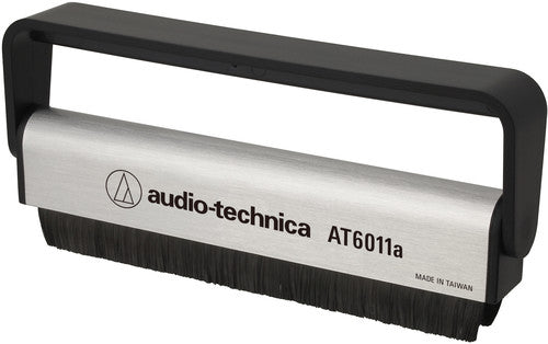 Audio Technica AT6011A Anti Static LP Cleaning Brush (Silver/Black)