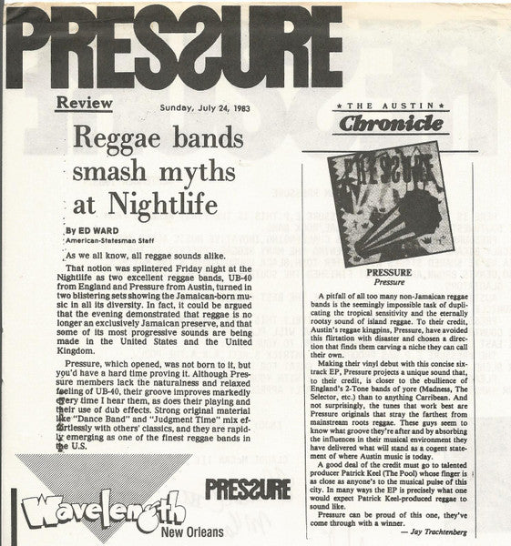 Pressure (31) : Pressure (12", EP)