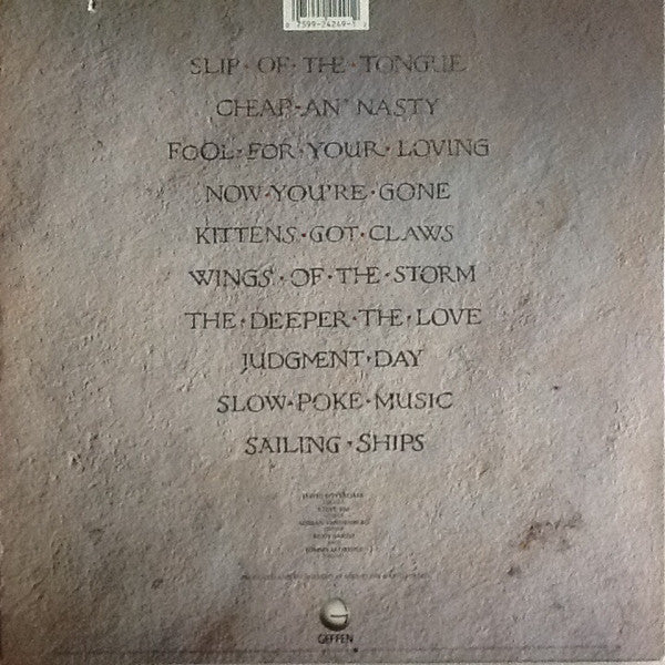Whitesnake : Slip Of The Tongue (LP, Album)