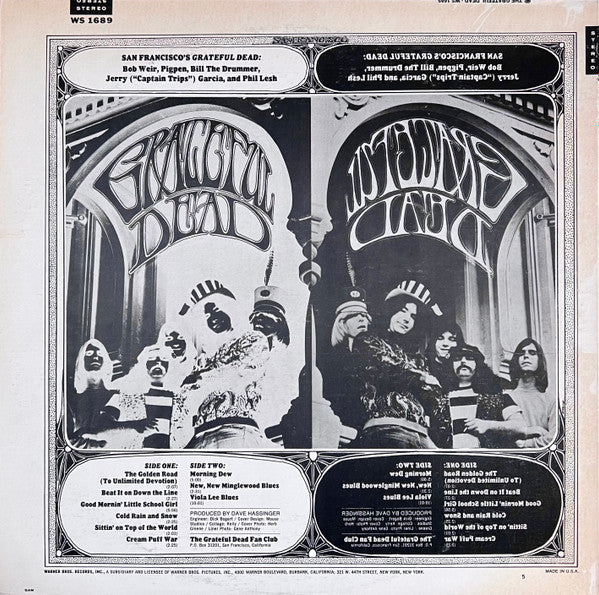 The Grateful Dead : The Grateful Dead (LP, Album, RE, Los)