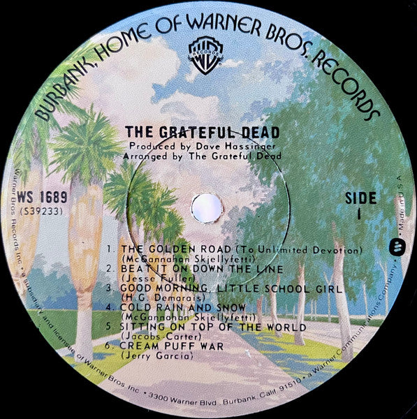 The Grateful Dead : The Grateful Dead (LP, Album, RE, Los)