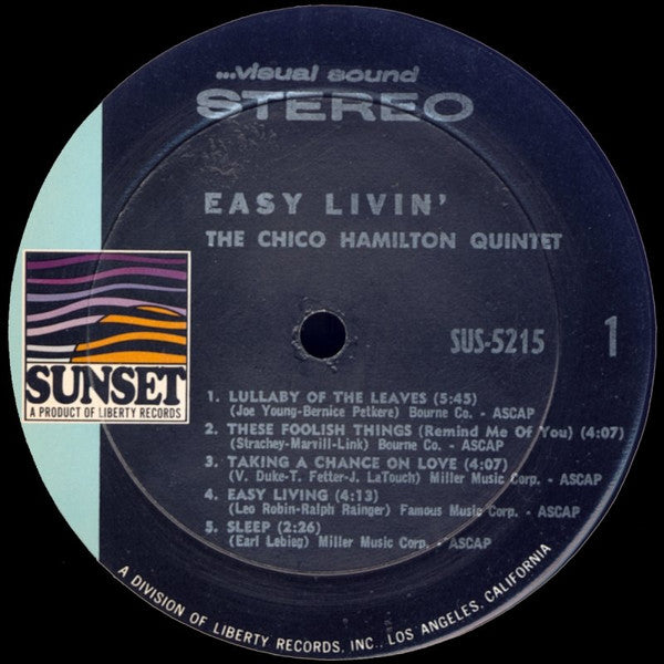 Chico Hamilton : Easy Livin' (LP, Comp)