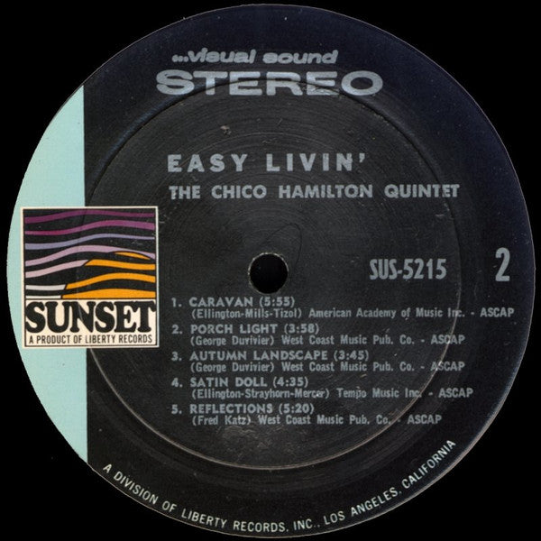 Chico Hamilton : Easy Livin' (LP, Comp)