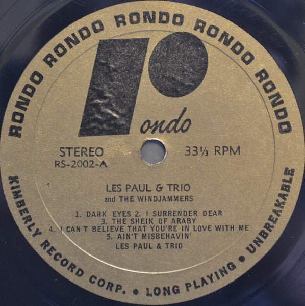Les Paul And His Trio & The Windjammers (2) : Les Paul & Trio & The Windjammers (LP, Album, Comp)