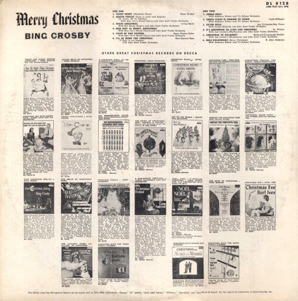 Bing Crosby : Merry Christmas (LP, Album, Mono, RE)