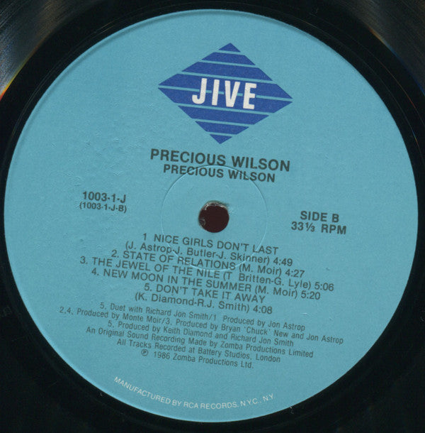 Precious Wilson : Precious Wilson (LP, Album)