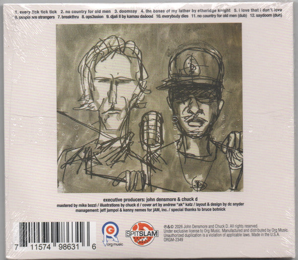 Dope (24), Chuck D, John Densmore : No Country For Old Men (CD, Album)
